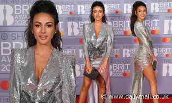 michelle keegan silver dress