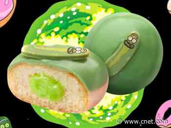 Rick and Morty fans can bite into Krispy Kreme Pickle Rick doughnuts     - CNET
