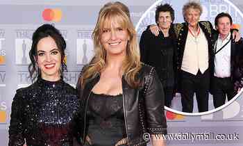 BRITs: Penny Lancaster supports Rod Stewart's Faces reunion