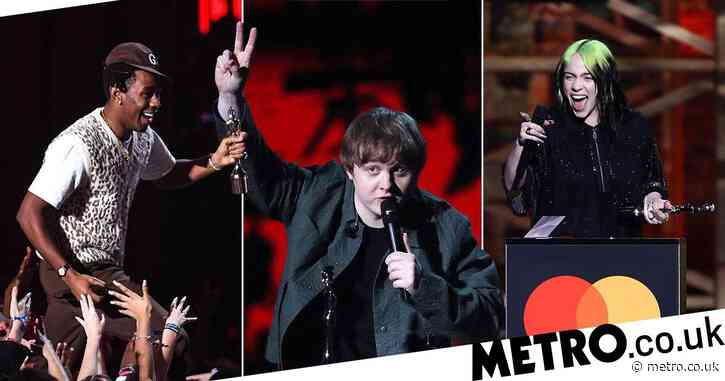 Brit Awards 2020 winners list: Lewis Capaldi, Billie Eilish, Tyler, The Creator and more