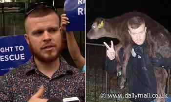 Perth vegan activists James Wardenand Arkadiusz Swiebodzinski warn Australia's meat eaters