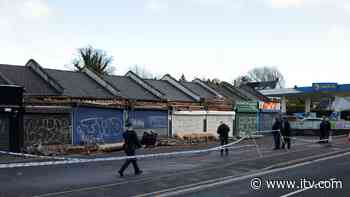 Damage caused to Belfast shopfronts amid Storm Dennis - ITV News