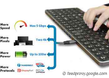 Kolude KD-K1 keyboard and USB-C hub in one