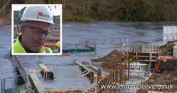 Flood defences worked at Durham HQ site after Storm Dennis battered region, construction boss says