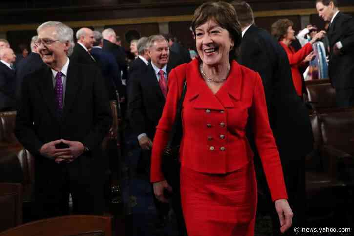 The first poll of Susan Collins' 2020 senate race shows her tied with Democratic challenger