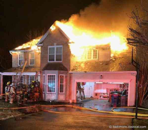 Firefighter Gets Minor Burns From Early Morning Sykesville House Fire