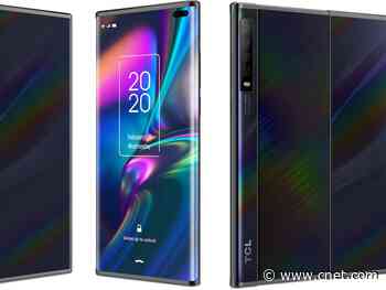 Leaked images: Instead of folding, this concept phone has a slide-out screen     - CNET