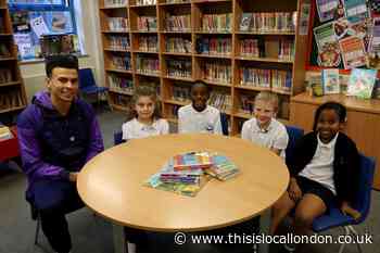 Tottenham Hotspur's Dele Alli visits Lea Valley Primary School