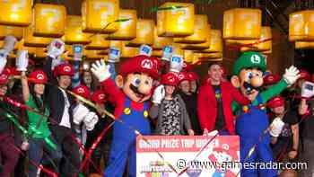 I checked out the Super Nintendo World Challenge where contestants punched Mario blocks to win a trip to the park