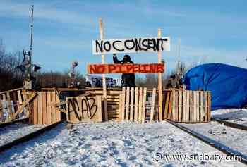 Blockade supporting Wet'suwet'en hereditary chiefs on CN rail line in Edmonton