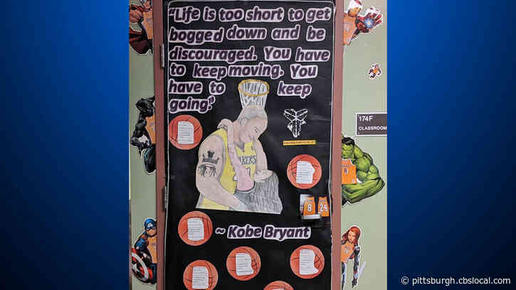 Students At Pittsburgh Carmalt Decorate Door To Honor Kobe Bryant And Daughter Gianna