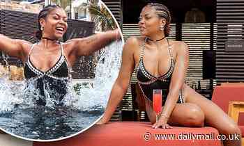 Taraji P. Henson slips into sexy studded bikini while enjoying a romantic vacation to Mexico