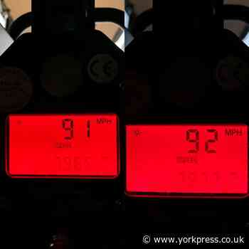 Motorists caught doing 90mph+ on A64 despite poor weather