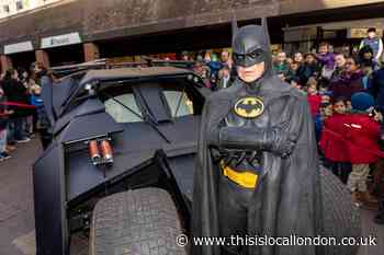 Batmobile makes appearance at Enfield shopping centre