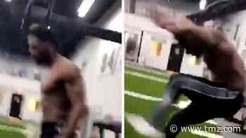 Antonio Brown Cracked In The Head In Gym Equipment Accident