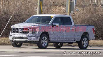 2021 Ford F-150 spied mostly uncovered with unique new grille