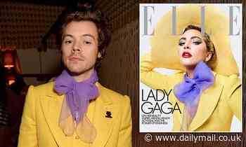 Harry Styles looks chipper in Lady Gaga's canary yellow suit at star-studded BRITS after-party