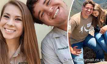 Bindi Irwin beams for a loved-up selfie with fiancé Chandler Powell