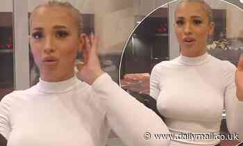 Tammy Hembrow forgets to wear a bra during a trip to New York City