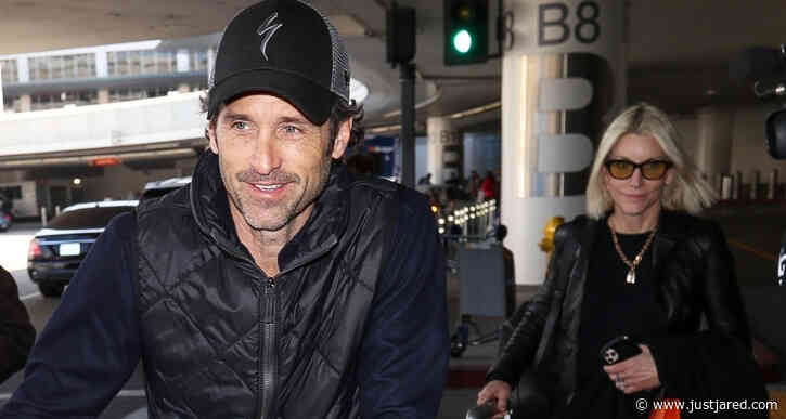 Patrick Dempsey & Wife Jillian Touch Down at LAX Together!