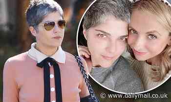 Selma Blair looks lovely in a pink dress for lunch in LA... after reunion with Sarah Michelle Gellar