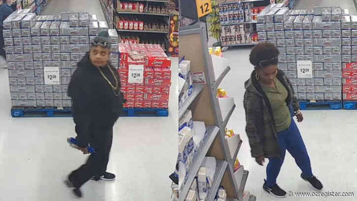 Video: Anaheim police seek suspects who dragged victim from car as they tried to steal purse outside Walmart