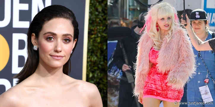 Emmy Rossum Is Unrecognizable as Angelyne - See the First Photos from Set!