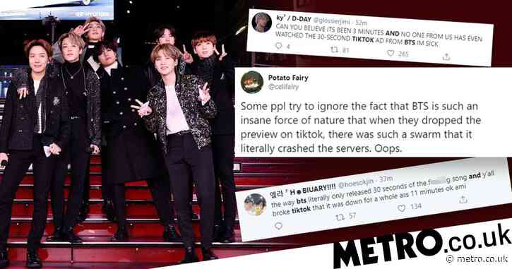 BTS fans crash TikTok trying to hear first snippet of the band’s new song ON from Map Of The Soul: 7