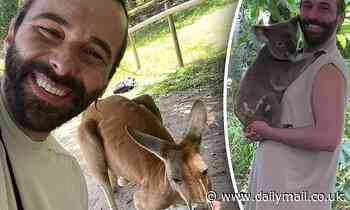 Queer Eye's Jonathan Van Ness gets up close with some adorable wildlife before he kicks off tour