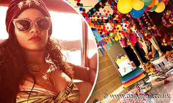 Rihanna rings in her 32nd birthday with her friends and family in Mexico