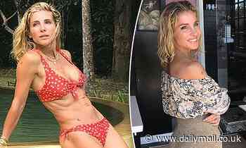 Elsa Pataky shows off figure as she performs yoga workout