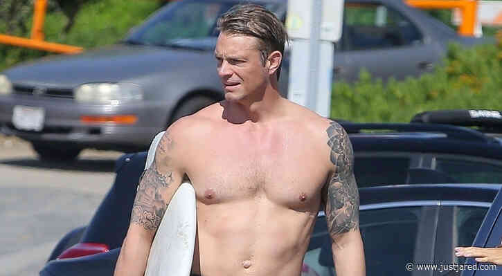 Joel Kinnaman Bares His Hot Body After Surfing at the Beach!