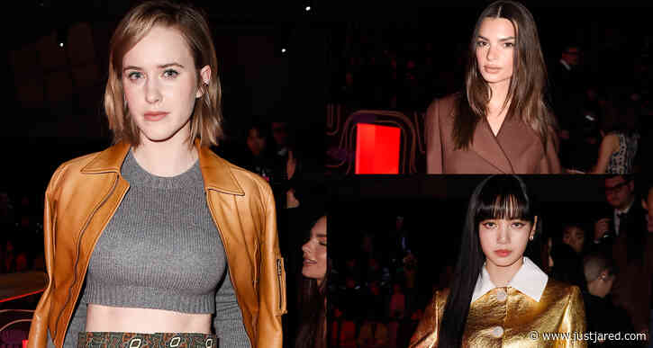 Rachel Brosnahan, Emily Ratajkowski & Lisa from Blackpink Sit Front Row at Prada Show!