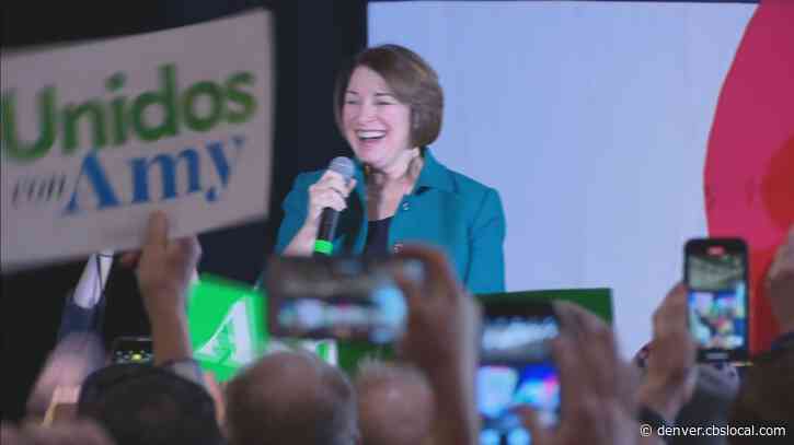 Democratic Presidential Candidate Amy Klobuchar Campaigns In Aurora