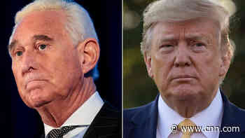 Trump says he won't pardon Roger Stone -- for now