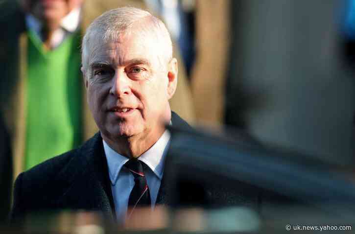 Tell Prince Andrew to call FBI says message on U.S-style bus near palace