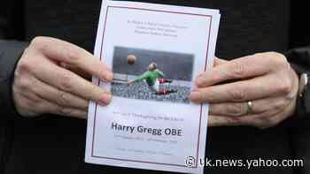 Harry Gregg’s funeral hears how he wanted to be remembered as a footballer