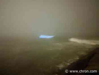 'Sea Sparkle' creates mysterious blue waves in Galveston surf