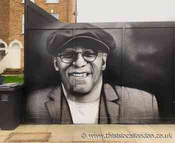Artist creates Ian Wright mural after hearing emotional tribute to Brockley teacher who ‘changed my life’