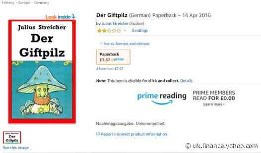Amazon fails to remove ‘vile, racist’ Nazi propaganda books from sale