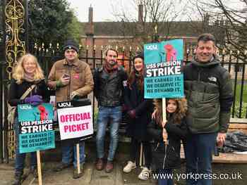 Students back York university staff as they go on strike