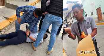 Capturan a delincuente en pleno cambiazo de tarjeta a una víctima en Cajamarca [VIDEO] - Diario Perú21
