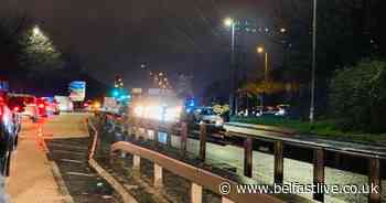 Sydenham By-pass crash causing long delays - Belfast Live