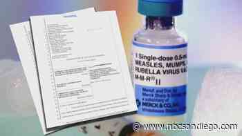 State Medical Board Sues SDUSD Over Release of Vaccine Exemption Records - NBC 7 San Diego