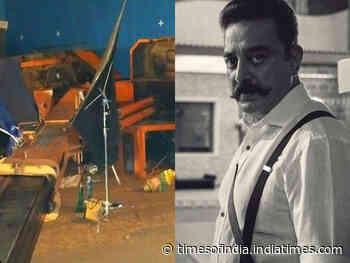Ban was imposed on Haasan's Indian 2 sets?