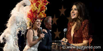Marisa Tomei Dresses Up as a Showgirl in Vegas! - Just Jared
