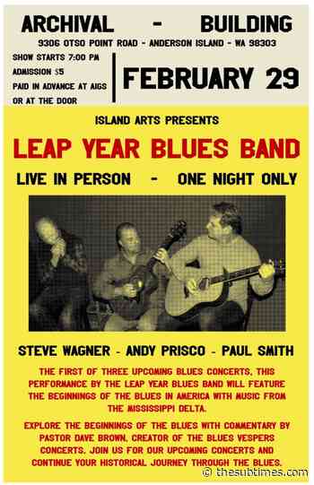 Island Arts Presents First Ever Blues Concert on Anderson Island - The Suburban Times