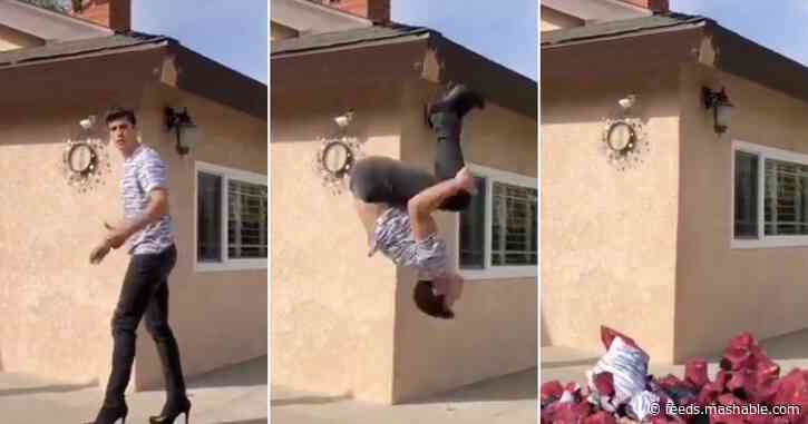 Here's the story behind that viral backflip that's making everyone freak out