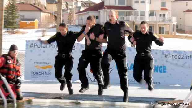 Brave Calgarians take the Polar Plunge for Special Olympics