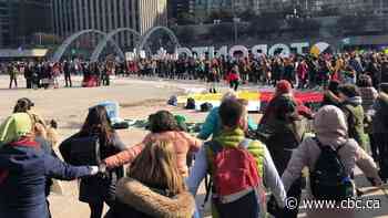 Demonstrators rally, march, dance in Toronto to show support for Wet'suwet'en hereditary chiefs